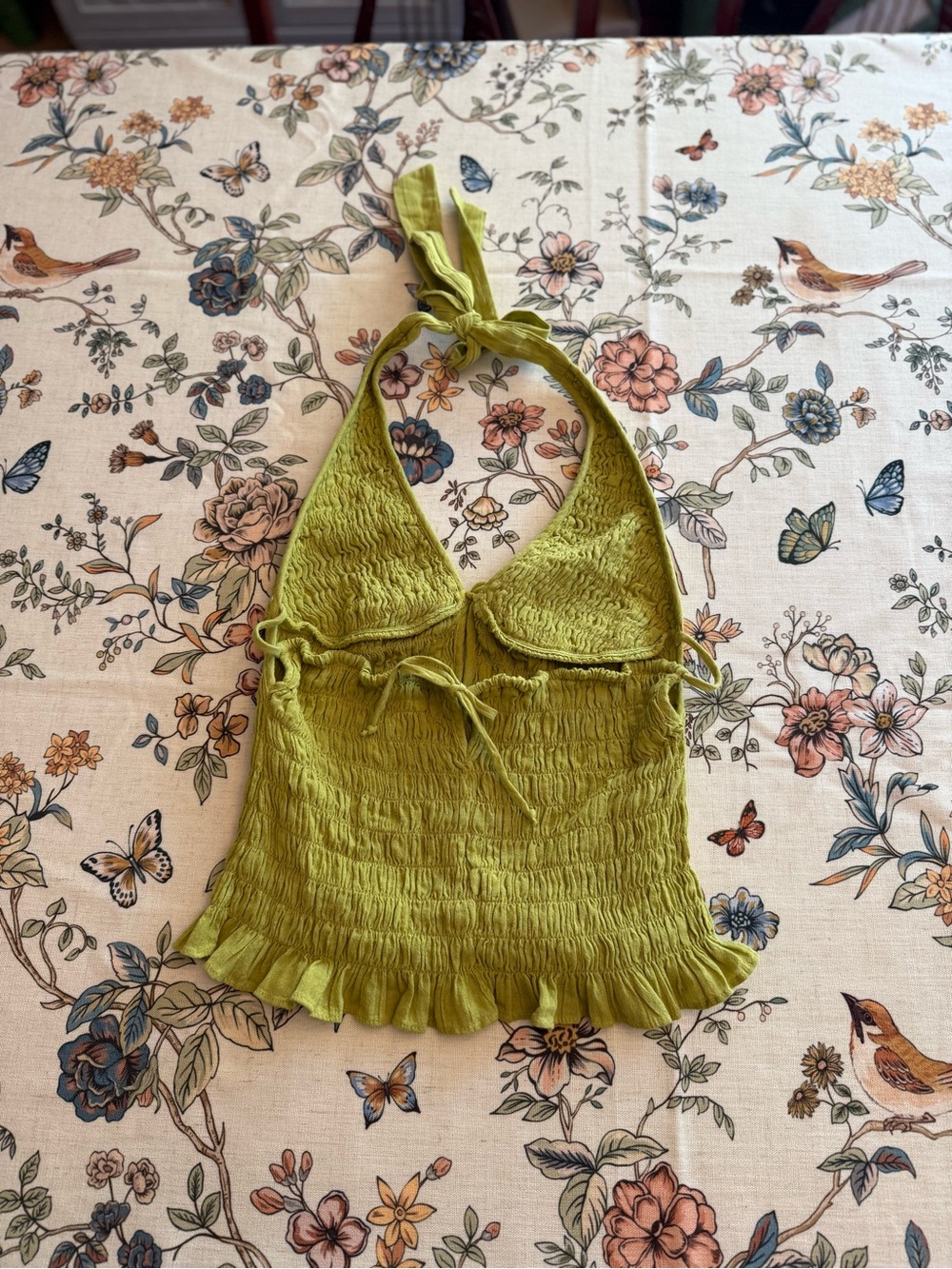 Free People Khloe Smocked Halter Top - Picture 4 of 5